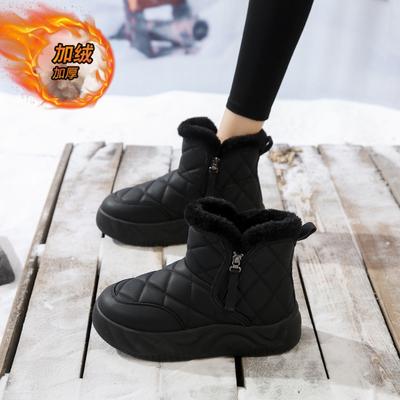 CRLAYDK 2024 Новые женские зимние ботильоны, водонепроницаемая обувь, зимние теплые, с мягкой подкладкой, на молнии, для ходьбы, модные, на платформе, короткие ботильоны