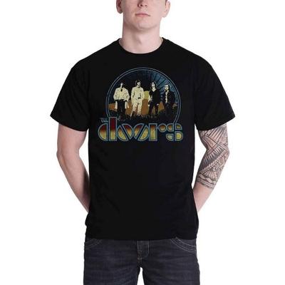The Doors Футболка унисекс для взрослых из хлопка в винтажном стиле