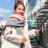 Korean Style Long Wool Tassel Scarf Thickened Winter Neckerchief Women Cashmere Scarf  Women/Male