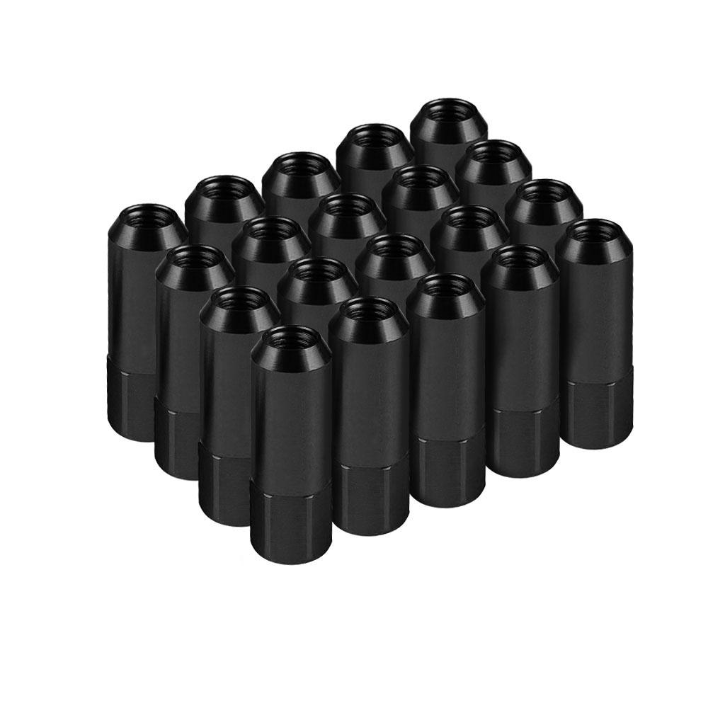 20PCS 60mm M14*1.5 Wheel Nuts New Racing Lug Nuts Screw Aluminum Tuner Racing Lug Wheel Nuts Screw Anodized Wheel Bolts