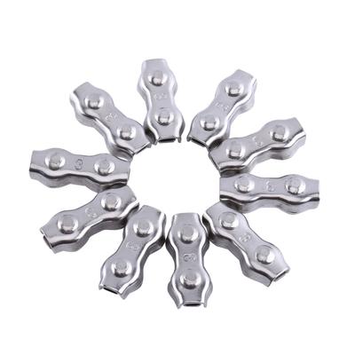 10 шт. M3 Duplex Clips нержавеющая сталь трос трос захваты зажимы суппорт