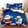 Рождественский комплект постельного белья с изображением Санта-Клауса и лося, детский комплект постельного белья, праздничные подарки для украшения спальни, размер Queen King, полный размер
