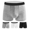 Мужские трусы-боксеры средней посадки U-образной формы из модальной ткани, мягкие, удобные, эластичные шорты