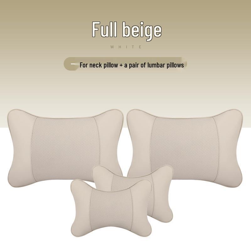 Комплект подушек для подголовника, шеи и поясницы для поддержки спины