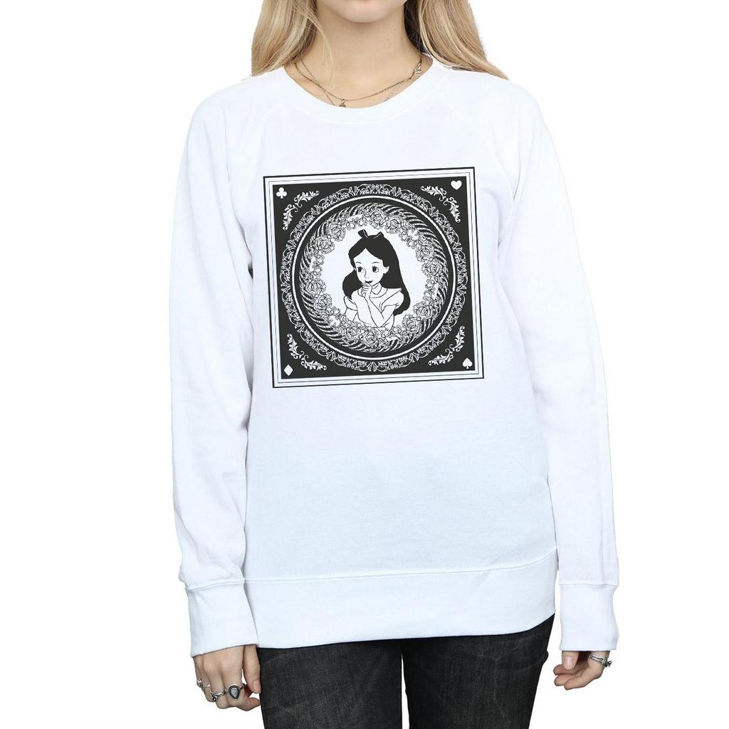 Disney Womens/Ladies Alice In Wonderland Box Sweatshirt