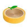 Cat Scratch Bowl Orange Round Sisal Hemp Durable Antiwear Space Saving Cat Scratcher Bed for Family