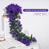 Фиалки Искусственный Цветок Ротанг Искусственное Растение Лиана Украшение Настенное Подвесное Розы Цветы для Дома Свадьбы Вечеринки интерьер уличный Декор