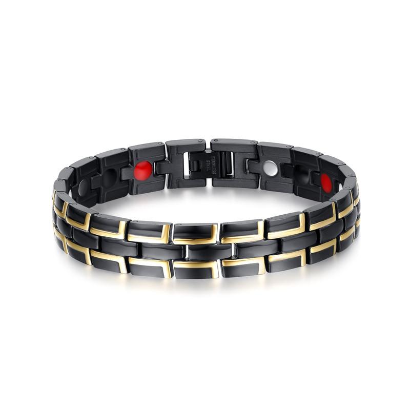 Ikuinen Magnetic Bracelet Male Stainless Steel Wrist Band Magnetic Bracelet Men Hand Chain for Men