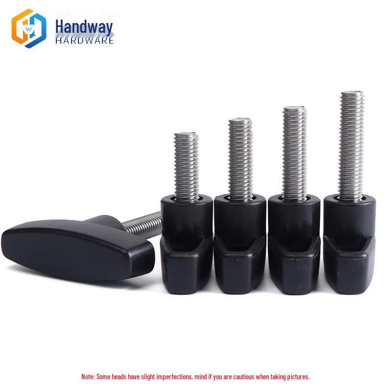 304 Stainless Steel M6 T-Handle Bakelite Knob Screw