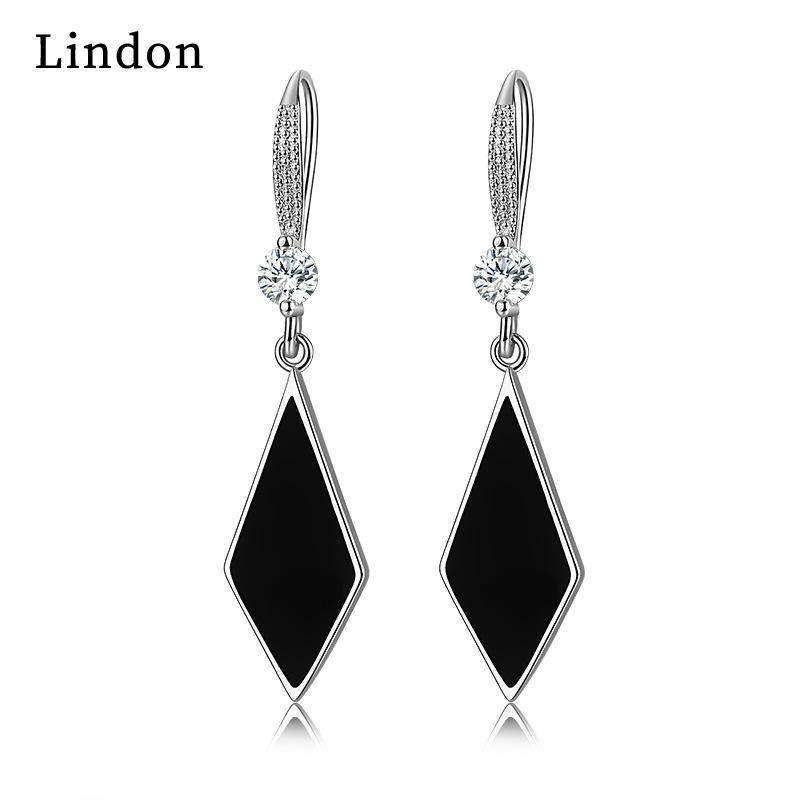 Серьги-капли Lindon из медного сплава с цирконом, серьги-капли для женщин, подарки на свадьбу