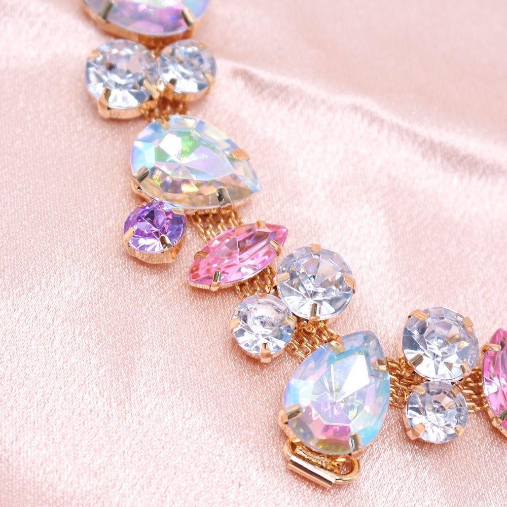 Stainless Steel Pet Necklace Adjustable Dog Collar Luxury Diamond Collar For Cats