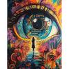 Painting By Number Colorful Eyes Drawing On Canvas Handpainted Art Gift Diy Pictures By Number Kits Home Decor