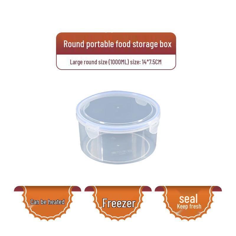 Утолщенный штабелируемый контейнер для хранения продуктов - Прозрачный, герметичный, подходит для микроволновой печи и морозильной камеры.