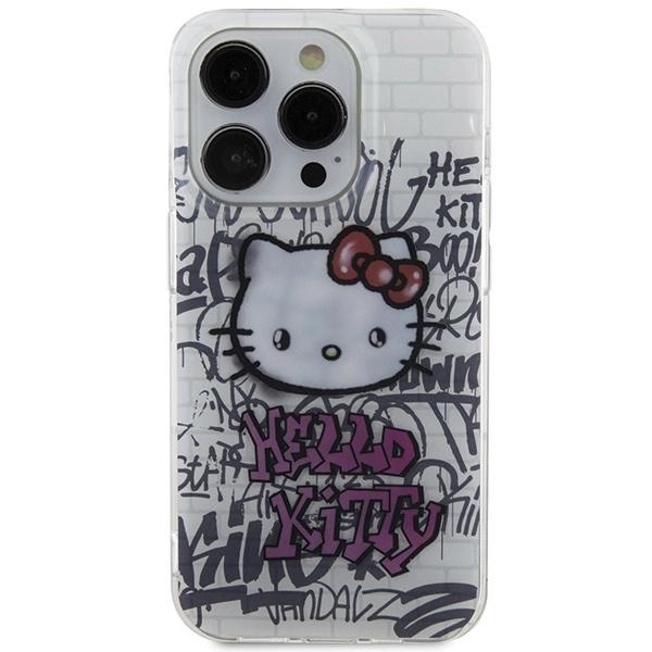 Etui Hello Kitty Iml Kitty On Bricks Graffiti Na Iphone 15 Pro Max - Białe