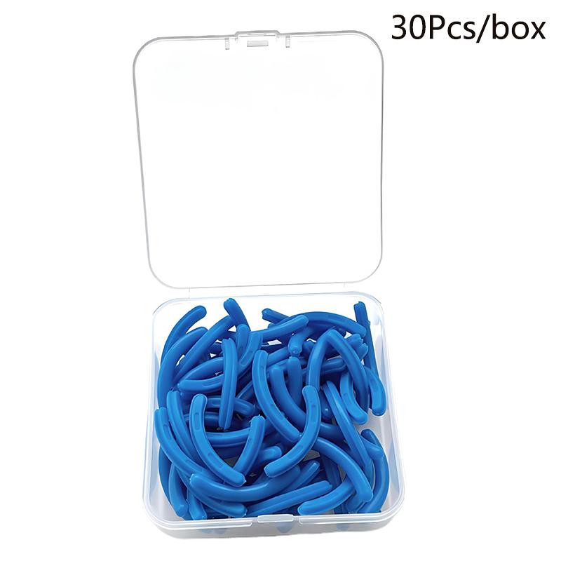 Цветной керлер для ресниц Заменить резину 30 шт./коробка Черный Белый Синий Эластичные сменные резиновые полоски для керлера для ресниц Аксессуары