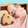 Cartoon Ball Rice 3 In 1 Capybara Pillow Air Conditioning Blanket Nap Toy Plush