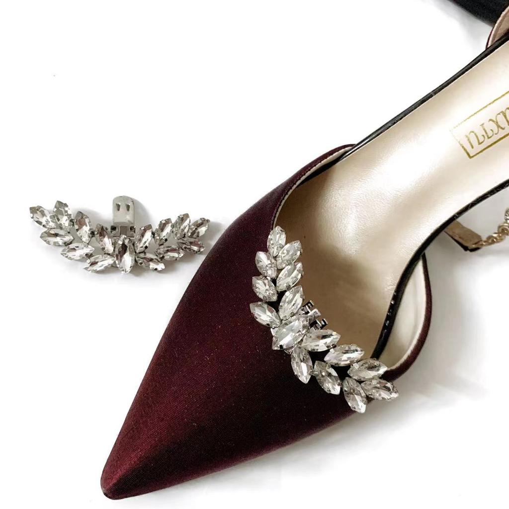 Removable Sandals, High Heels, Accessories, Alloy Rhinestone Shoe Buckles, Shoe Upper Accessories