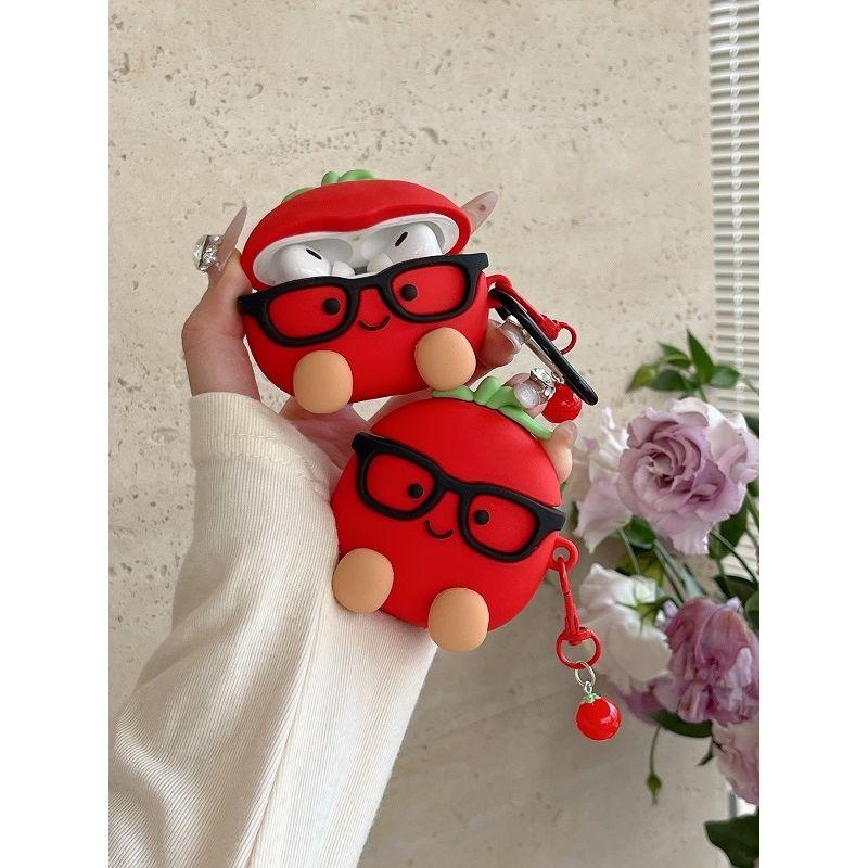 FreeArc Headset Protective Cover Sena Sanags7s/S6s Suitable for Cartoon Glasses Tomato Sand Earfree I5/Openfree Anti-Fall Silicone Earphone Case