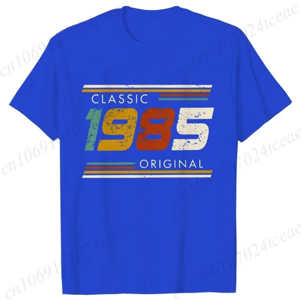 Модная футболка в подарок на день рождения для мужчин, винтажная, сделано в 1985 году, 40-й день рождения, 40 лет, топы, летняя уличная одежда, футболки с коротким рукавом