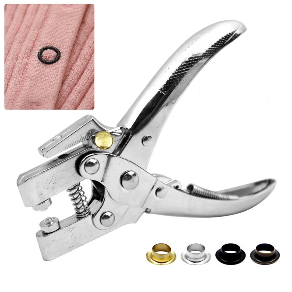 Профессиональный набор плоскогубцев для пробивки отверстий с люверсами 100 люверсов Металлический инструмент с люверсами для ткани, кожи, ремней, холщовой обуви, Инструменты для пробивки