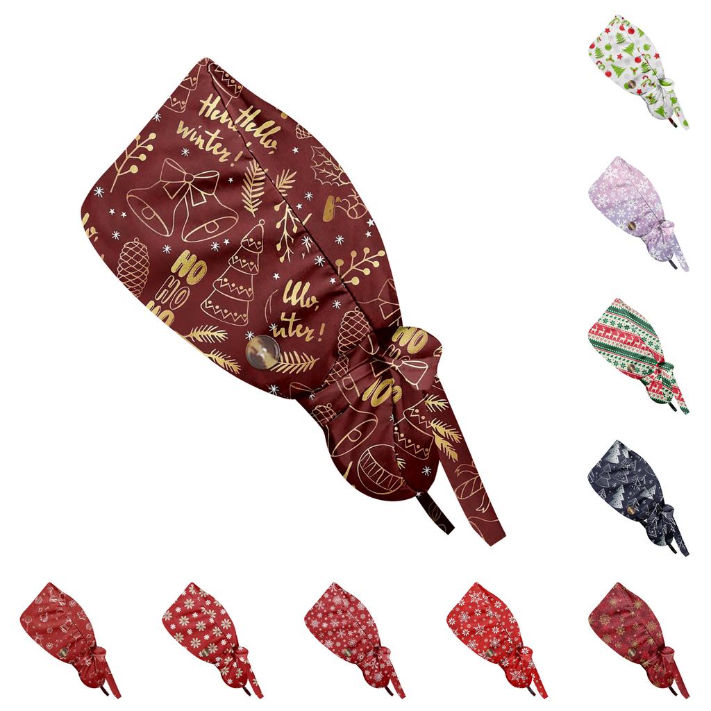 Модная рождественская рабочая кепка с принтом, повседневная женская кепка с хвостиком, кепка с повязкой, кепка Baotou