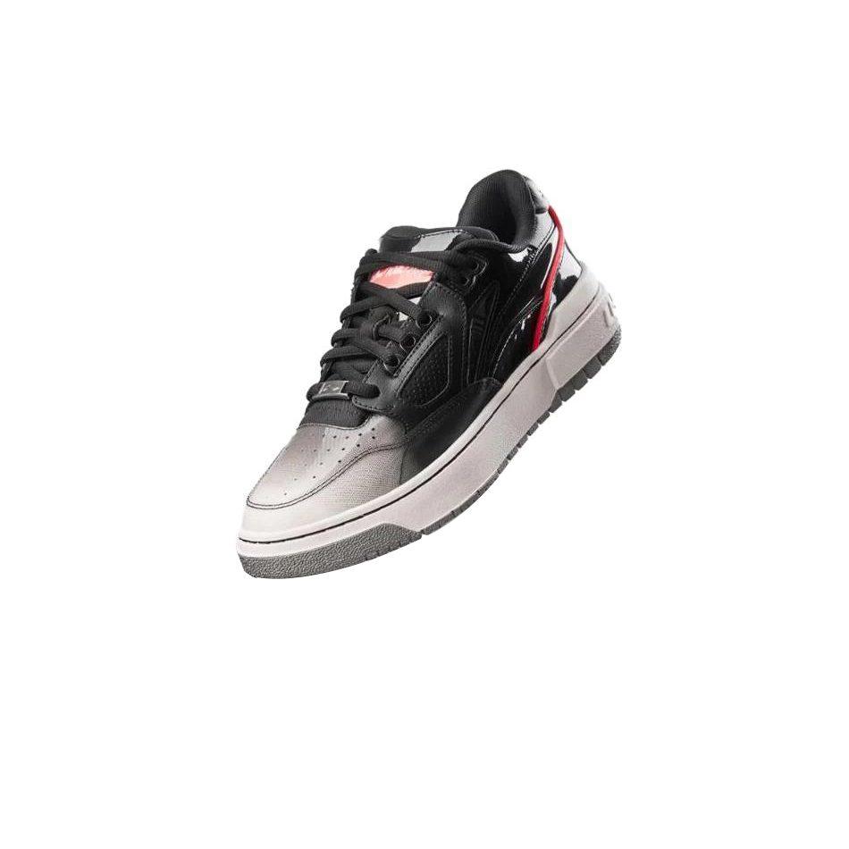 Li Ning Rookie 2 BadFive Износостойкие Дышащие Низкие Кеды для Скейтборда Мужские Черно-Белые ABCS115-7