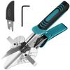 O'Shine Ratchet Miter Scissors, 45-135 Degrees, for Wiring, Mould Cutter, Wiring Cover Cutter, Balsa Wood Wire Cover, Includes 1 Replacement Blade and
