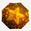 1pc Golden Star Auto-Fold Umbrella with One-Touch Open/Close - 8 Reinforced Ribs for Windproof Stability,  yy251118248