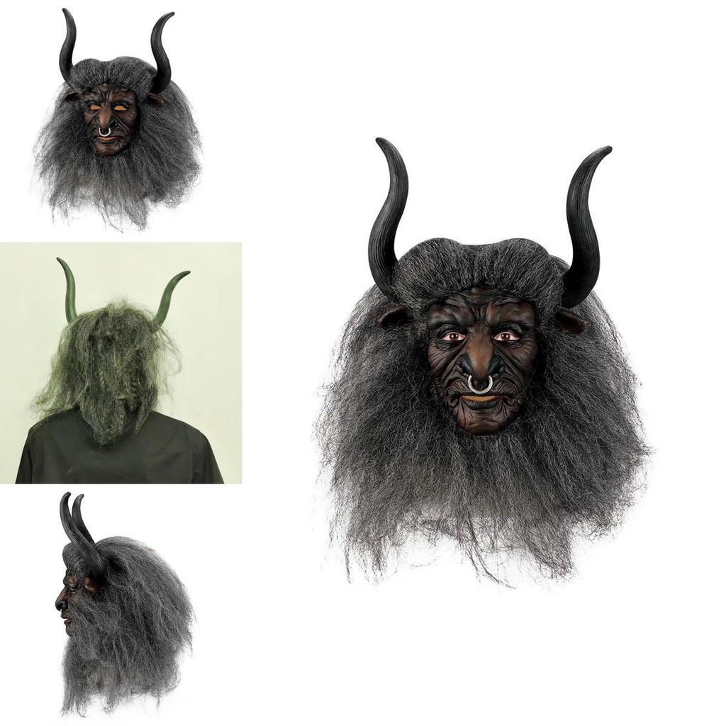 Китайская Одиссея Маска Короля Быков из латекса для вечеринки на Хэллоуин, косплея и тематических мероприятий