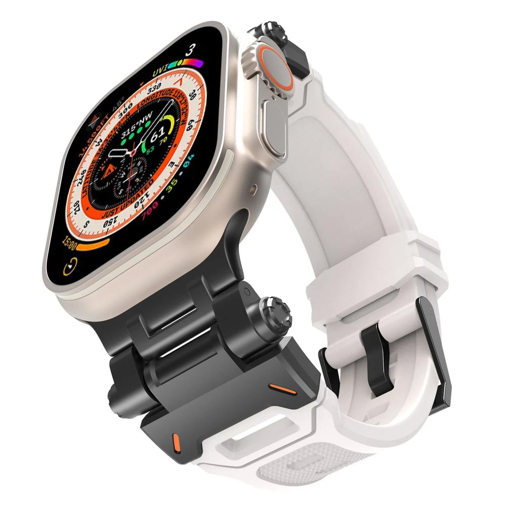 Силиконовый ремешок для Apple Watch Strap Ultra 3 49 мм 46 45 44 42 мм Титановый цвет Спортивный ремешок для часов для IWatch 11 10 9 87 6 5 4 SE3