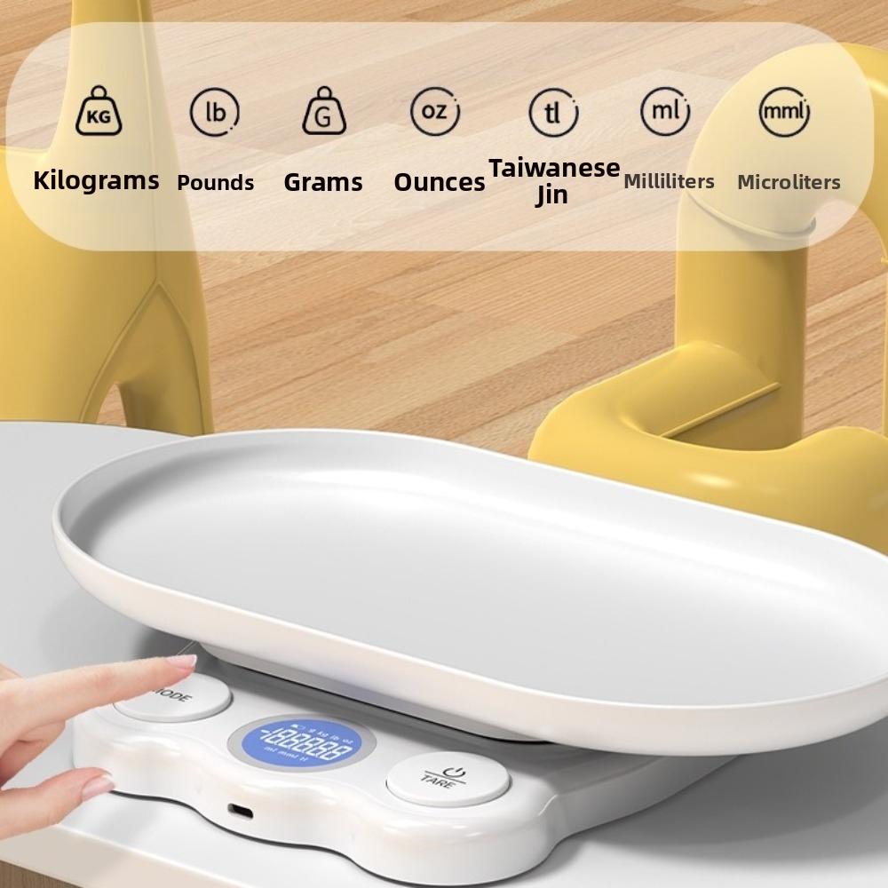 Tare Function Electronic Weight Scale Detachable Tray Kitchen Scale For Small Pet
