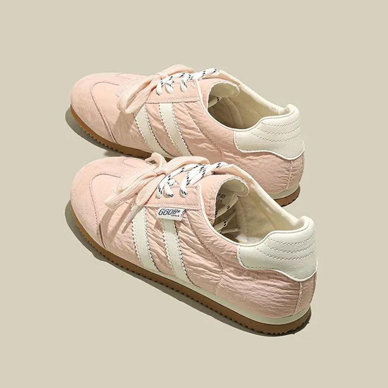 Кожаные ретро немецкие кроссовки женские туфли весна-лето 2025 новые плоские белые туфли повседневные спортивные универсальные туфли Forrest Gump