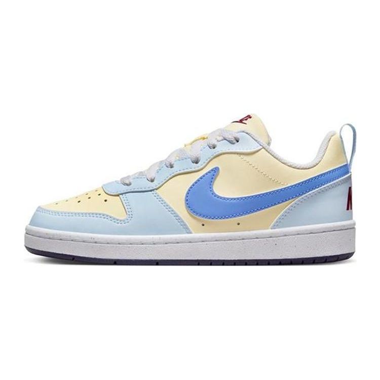 Nike Court Borough Low Recraft GS Coconut Milk Polar White Детские кроссовки Синие Голубые Темно-фиолетовые FV8120-141