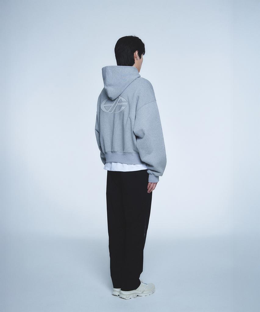 Худи на молнии Hyunfit Line - [Серый]