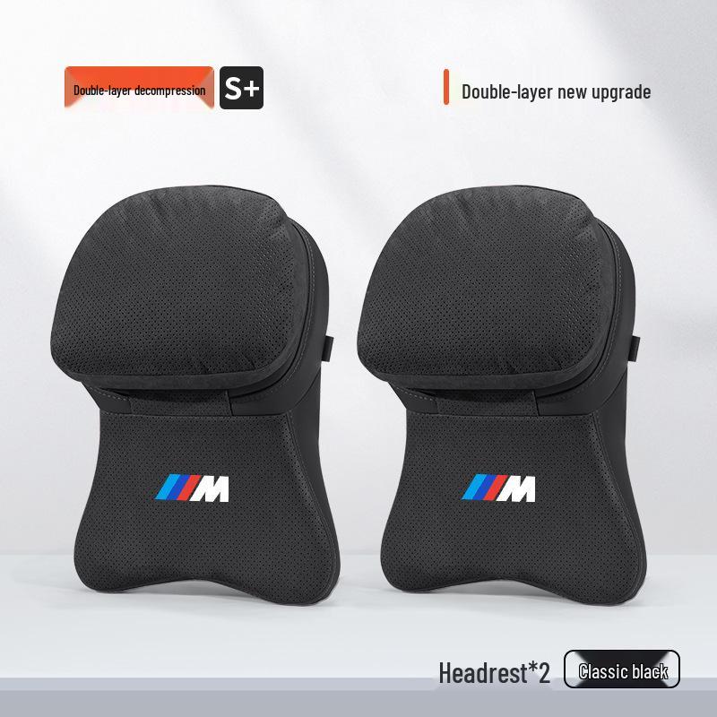 Подушка для подголовника, шеи и поясницы BMW - Подходит для 1, 3, 5, 7 серии, X1, X3, X5, X6 - Аксессуар для интерьера автомобиля