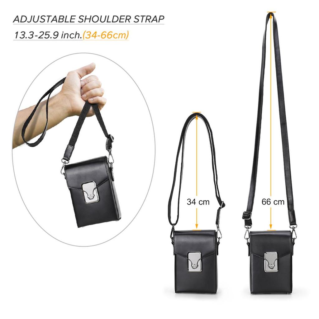 CONTACT'S Crazy Horse Leather Sling Bag For Men Small Crossbody Bag Casual Men Shoulder Bag High Quality Cellphone Bag