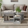 VidaXL Nesting Tables 3 Pcs Sonoma Grey Engineered Wood 816494