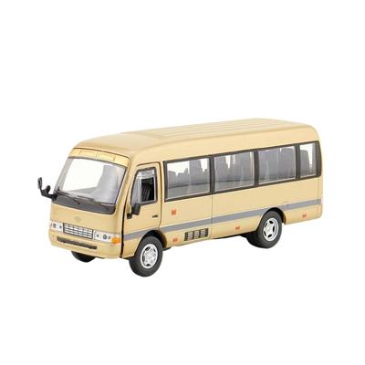 1/32 TOYOTA Coaster EX Модель игрушечного автомобиля Автобус класса люкс MPV Литая миниатюрная маршрутка для детей Коллекция с инерционным механизмом Подарок Мальчик Ребенок