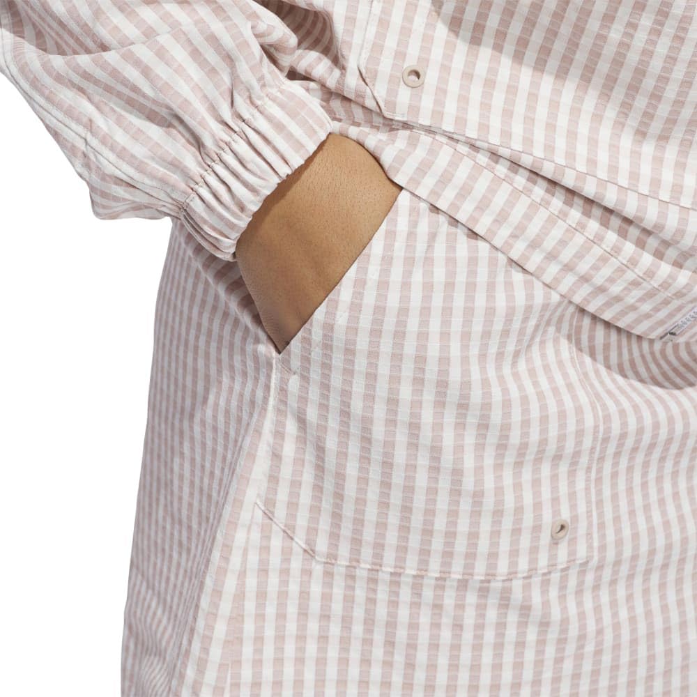 Adidas Golf Gingham Check Pull-On Golf Skirt, Wonder Tarp