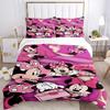 Pink Minnie Mouse Collage Print 3Pcs Bedding Setduvet Cover With 2 Bedropillowcase Home Birthday Gift
