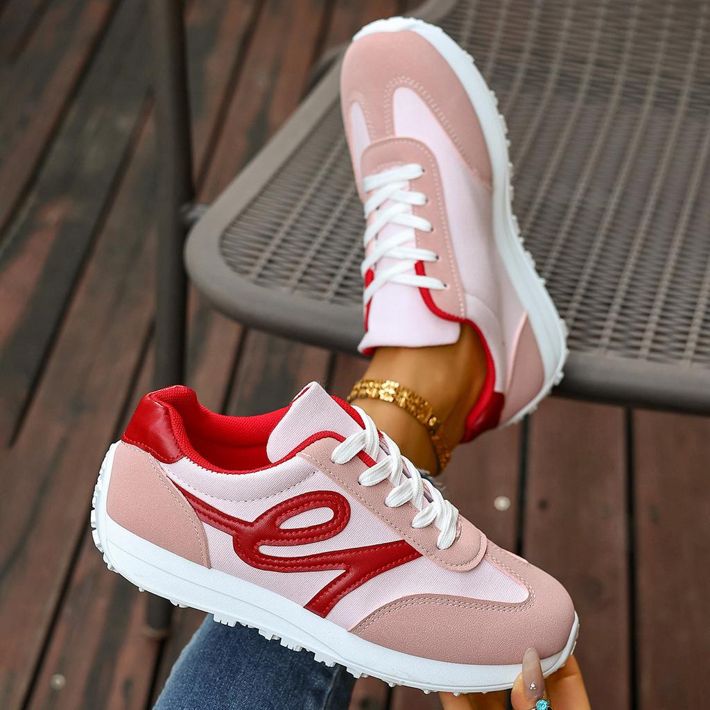 Fashion Women Designer Sneakers Versatile Breathable Cross Lace Casual Shoes Women Round Head Deep Mouth Light Sneakers Zapatos De Mujer