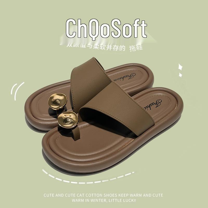 2024 Женские универсальные босоножки с бантом из стразов: Повседневные летние пляжные тапочки