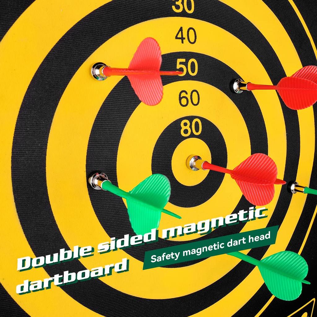 Магнитная мишень для дартса CyeeLife для взрослых с 6 безопасными дротиками