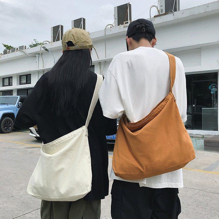 Модная универсальная сумка-мессенджер, женская большая вместительная холщовая сумка в стиле ретро, ​​студенческая сумка, простая большая сумка