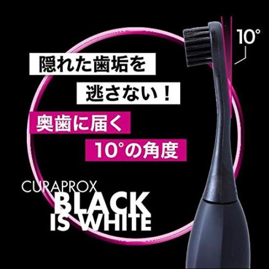 Craprox Black Is White Electric Toothbrush Powder Toothpaste 3g Replacement Brush Set of 2 + +