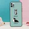Чехол для телефона с изображением собаки Бостонский терьер для iPhone 13 11 12 14 15 16 Pro Max Mini XR XS X Plus Задняя крышка Fundas