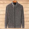 Осенне-зимний мужской вязаный кардиган, куртка, утепленный и повседневный свитер