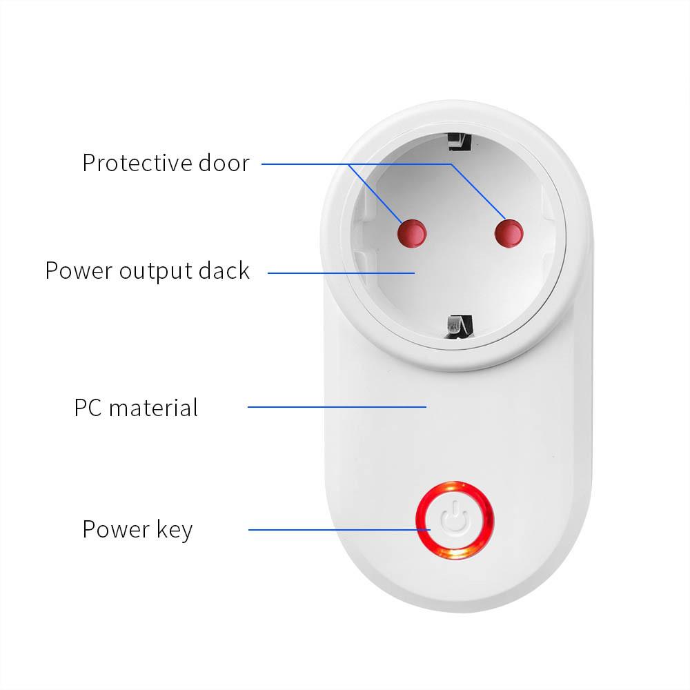 433MHz RF Remote Electric Smart Socket Switch with Remote Control 220V 15A EU Plug Universal ON/OFF Control for Home Appliance/Lamp/Fan Plug