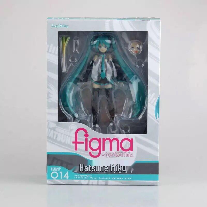В наличии: Хатсунэ Мику Figma014 Подвижная фигурка с функцией смены лица и коробкой.