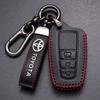 Leather Car Smart Remote Key Case Cover Holder Shell Fob For Toyota Corolla Prius Camry CHR C-HR RAV4 Altis Land Cruiser Prado
